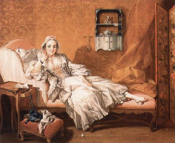 Francois Boucher Portrait of the artist's wife Marie-Jeanne Buseau